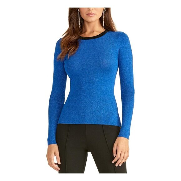 RACHEL Rachel Roy Tops - Rachel Roy Metallic Ringer Pullover Sweater Size Medium